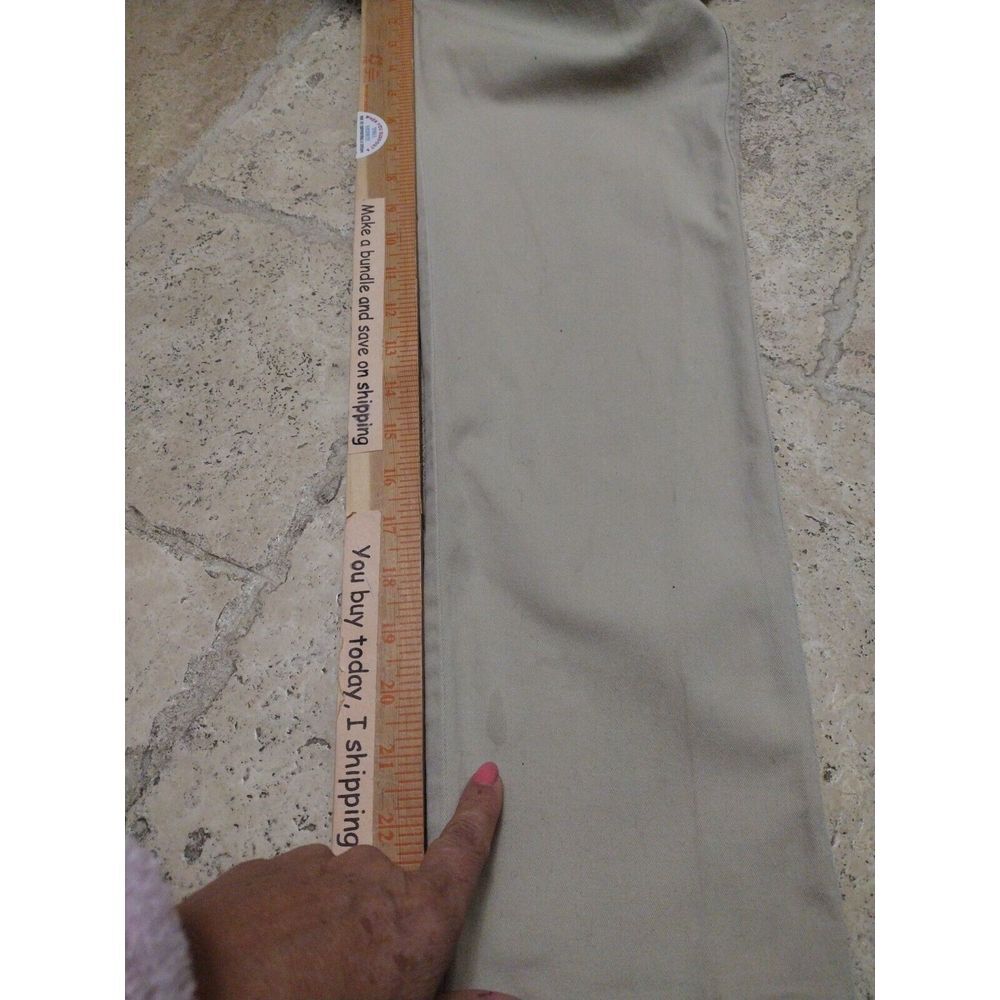 ABERCROMBIE & FITCH Jeans Woman 24 Khaki Skinny Seam Modified At 26.5 Casual‎ - Picture 6 of 10